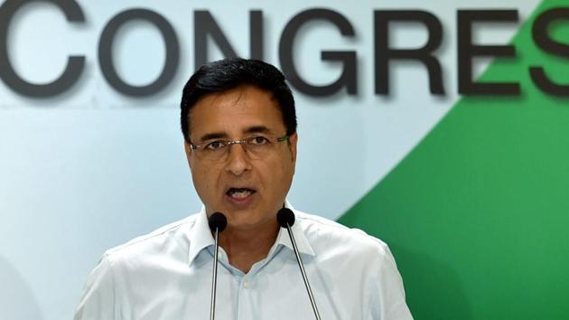 Congress chief spokesperson Randeep Surjewala rejected Saifuddin Soz’s contention and said that Jammu and Kashmir is an integral part of India.(PTI File Photo)