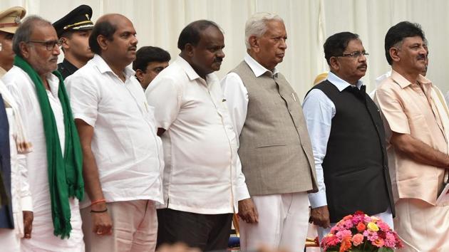 Kumaraswamy, who also holds Finance portfolio, had commenced pre-budget discussions with various departments and their respective ministers. (HT File Photo) Kumaraswamy, who also holds Finance portfolio, had commenced pre-budget discussions with various departments and their respective ministers. (HT File Photo)