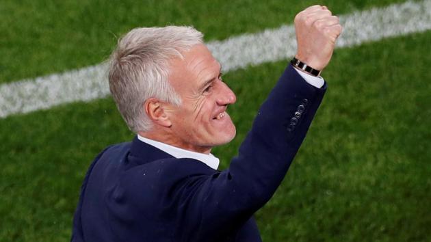France coach Didier Deschamps was elated after his team became the third side after Russia and Uruguay to advance to the Round of 16. (REUTERS)