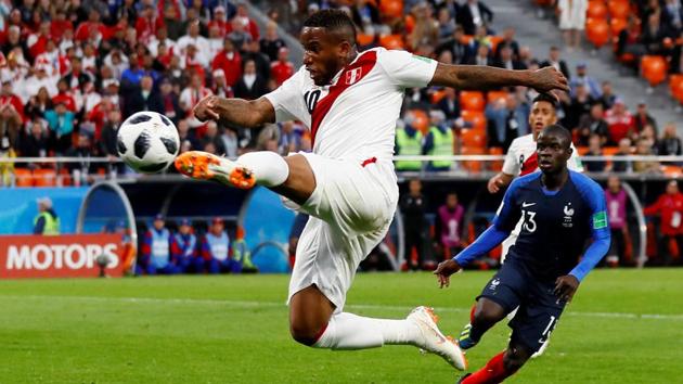Peru tried hard but lost by the same margin of 0-1, suffered against Denmark, to France on Thursday evening. (REUTERS)