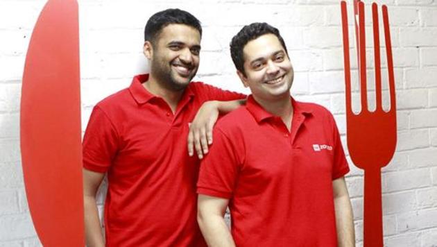 Zomato founders Deepinder Goyal and Pankaj Chaddah at their office in Gurgaon. ((Sanjeev Verma/ HT Photo) Zomato founders Deepinder Goyal and Pankaj Chaddah at their office in Gurgaon. ((Sanjeev Verma/ HT Photo)