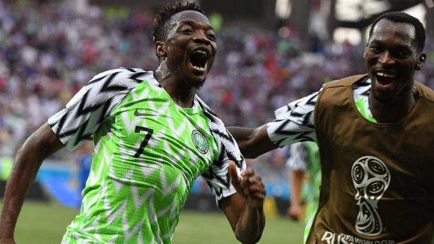 Ahmed Musa showed brilliant touch to hand Nigeria the lead in the second half. (AFP) Ahmed Musa showed brilliant touch to hand Nigeria the lead in the second half. (AFP)