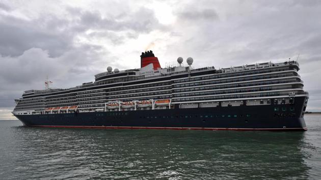 The Cunard Cruise Liner MS Queen Victoria leaves after a port call at the "Grand port Atlantique" harbour in La Rochelle on April 10, 2018. / AFP PHOTO / XL / XAVIER LEOTY(AFP File Photo)