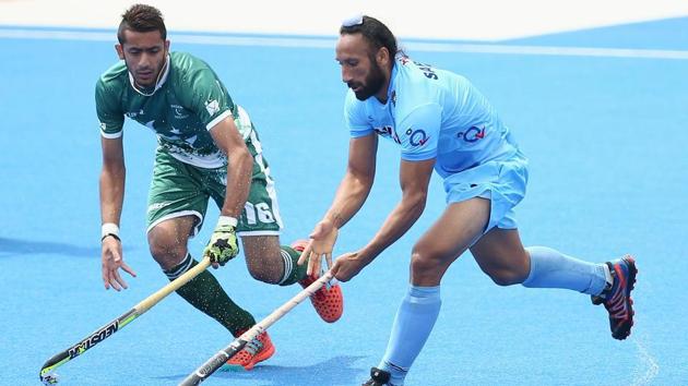 Get highlights of India vs Pakistan, Champions Trophy hockey in Breda, here. India thrashed Pakistan 4-0 in the opening match of the 2018 Champions Trophy in Breda today.(Getty Images)