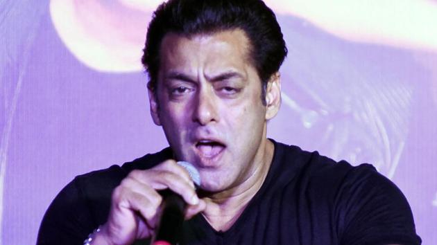 Indian Bollywood actor Salman Khan sings during the music launch of the upcoming action thriller Hindi film Race 3 in Mumbai.(AFP)