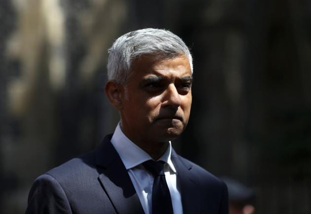 A file photo of Sadiq Khan, the Mayor of London in London.(REUTERS) A file photo of Sadiq Khan, the Mayor of London in London.(REUTERS)