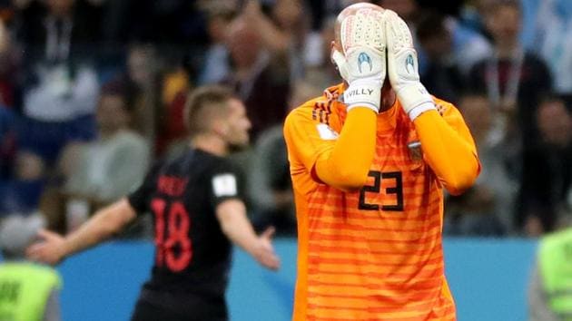 Willy Caballero, who is the first choice goalkeeper in the absence of Sergio Romero, fluffed his lines as Argentina were beaten 0-3 by Croatia in their FIFA World Cup 2018 encounter.(REUTERS)