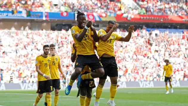However, Michy Batshuayi finally found the back of the net as Belgium secured a 5-2 win to put them one step closer to the next round. (REUTERS)