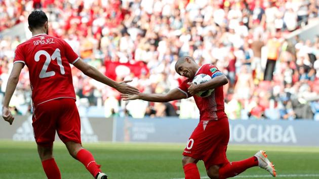 Wahbi Khazri and Dylan Broon scored for Tunisia but it all went in vain. (REUTERS)