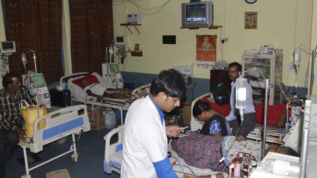 In an emergency meeting in New Delhi on Sunday evening, the Indian Medical Association said the package rates were unacceptable but appreciated the government’s decision to empanel the hospitals from 10 beds onwards.(File photo)