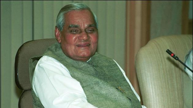 Former prime minister Atal Bihari Vajpayee was admitted AIIMS on June 11.(HT File Photo)