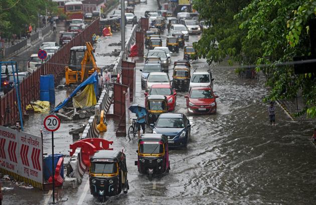 This is the second tree collapse death in the city this monsoon.(HT Photo)