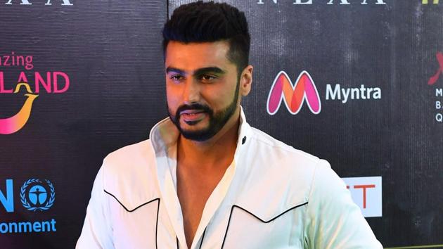 Bollywood actor Arjun Kapoor poses for a picture as he arrives for the IIFA Rocks of the 19th International Indian Film Academy (IIFA) festival.(AFP)