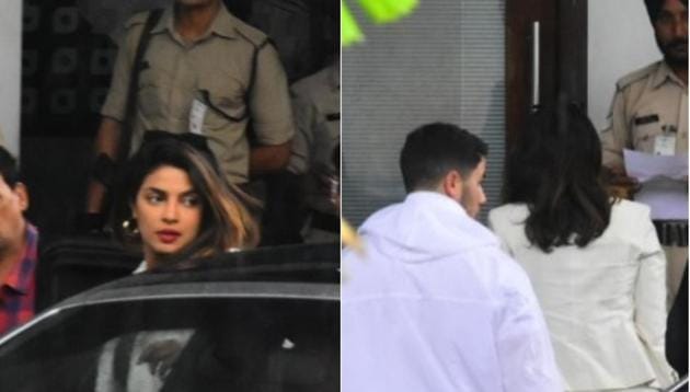 Priyanka Chopra and Nick Jonas spotted at the airport. (Manav Manglani) Priyanka Chopra and Nick Jonas spotted at the airport. (Manav Manglani)
