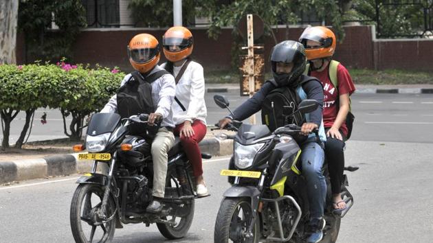 Made of Kevlar, a synthetic fibre used to make bullet-proof jackets, the inflatable helmet offers better protection than traditional ones, says one of the students.(File photo for representation)