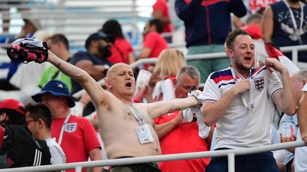 This was also the first time ever England scored five or more goals in a FIFA World Cup match. (AFP)