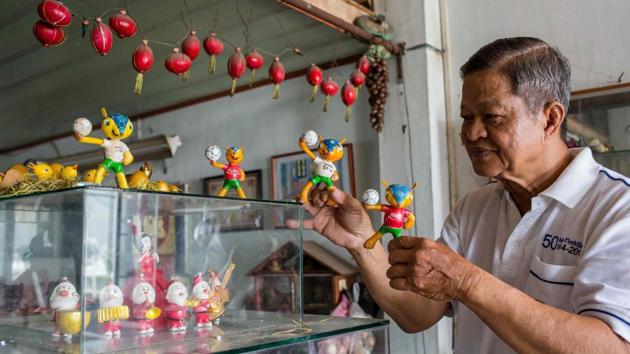 “I make eggshell art to satisfy my passion, not for commercial purposes,” he said. He has already received a nod from Vietnam’s record centre for the most eggshell art created -- believed to be a niche category -- though he has global ambitions. “I hope one day my eggshell art will be recognised as a world record,” he said with a smile. (Thanh Nguyen / AFP) “I make eggshell art to satisfy my passion, not for commercial purposes,” he said. He has already received a nod from Vietnam’s record centre for the most eggshell art created -- believed to be a niche category -- though he has global ambitions. “I hope one day my eggshell art will be recognised as a world record,” he said with a smile. (Thanh Nguyen / AFP)
