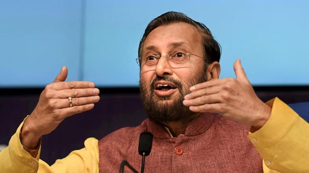 Human Resource Development minister Prakash Javadekar addresses a press conference, in New Delhi. (PTI Photo) Human Resource Development minister Prakash Javadekar addresses a press conference, in New Delhi. (PTI Photo)