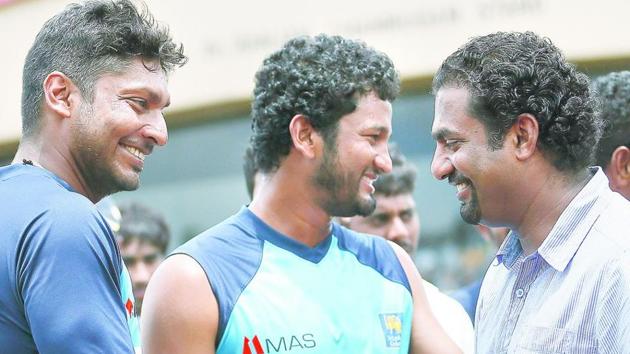 Muttiah Muralitharan also shared Kumar Sangakkara’s habit of not keeping cricket trophies with him(Twitter)