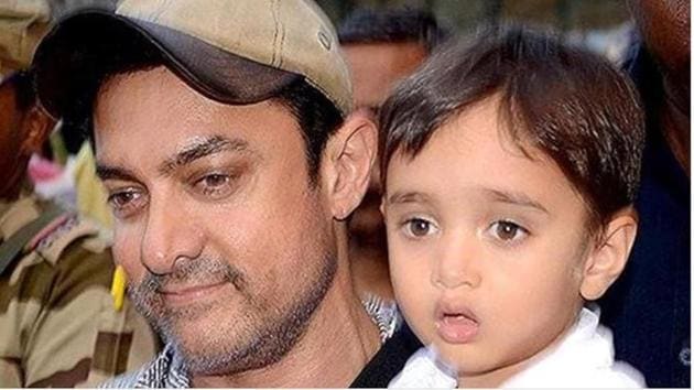 Aamir Khan’s youngest son Azad is now six year old.