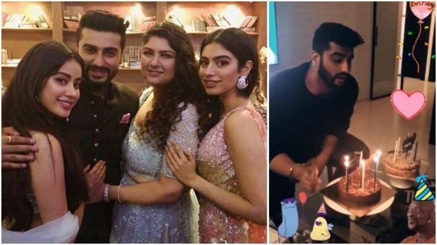 Arjun Kapoor is enjoying a loved-up birthday, thanks to his sisters Janhvi Kapoor, Sonam Kapoor and Anshula Kapoor. (Instagram) Arjun Kapoor is enjoying a loved-up birthday, thanks to his sisters Janhvi Kapoor, Sonam Kapoor and Anshula Kapoor. (Instagram)