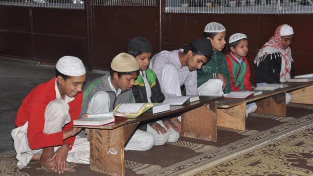 Affiliation to any board, under the SPQEM, will help the students pass out of these madarsas to progress to higher levels of education .(HT Photo)