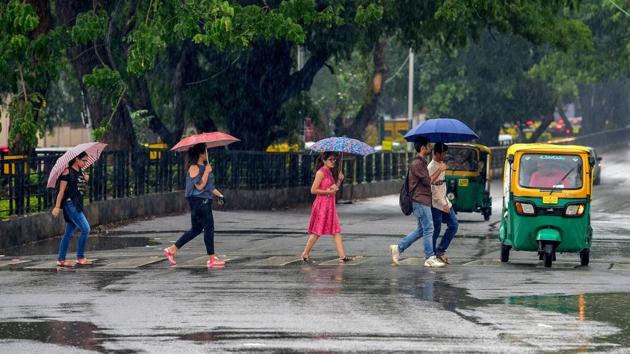 After the incessant rains that lashed till last week took a break, it poured again in the coastal regions of Karnataka on Tuesday. (PTI) After the incessant rains that lashed till last week took a break, it poured again in the coastal regions of Karnataka on Tuesday. (PTI)