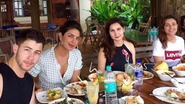 Priyanka Chopra is vacationing with rumoured boyfriend Nick Jonas in Goa.