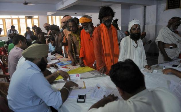 Three lakh pilgrims are expected to undertake the yatra that concludes on August 26, coinciding with the Shravan Purnima festival. (Nitin Kanotra/HT)
