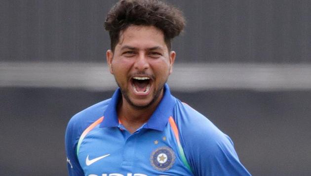 Kuldeep Yadav took 4/21 for India against Ireland. Get full cricket score of Ireland vs India, 1st T20 cricket match in Dublin, here.(AFP) Kuldeep Yadav took 4/21 for India against Ireland. Get full cricket score of Ireland vs India, 1st T20 cricket match in Dublin, here.(AFP)