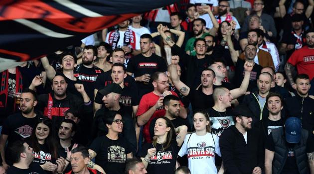 AC Milan have been banned from next season’s Europa League competition by UEFA.(AFP)