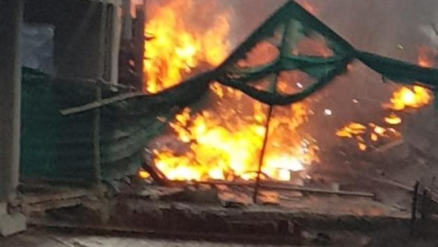 The plane was on a test flight from Juhu aerodrome. (Vijayanand Gupta/ HT Photo) The plane was on a test flight from Juhu aerodrome. (Vijayanand Gupta/ HT Photo)
