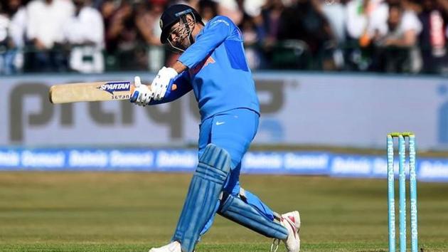 India's wicketkeeper-batsman MS Dhoni in action. (REUTERS)