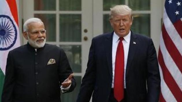 US President Donald Trump (R) arrives for a joint news conference with Prime Minister Narendra Modi in the Rose Garden of the White House in Washington, US, June 26, 2017. (Reuters File Photo) US President Donald Trump (R) arrives for a joint news conference with Prime Minister Narendra Modi in the Rose Garden of the White House in Washington, US, June 26, 2017. (Reuters File Photo)