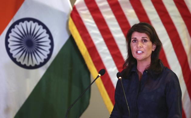The US envoy to the UN, Nikki Haley, indicated in her discussions with Prime Minister Narendra Modi last month that the US will work with India for the development of Chabahar port in Iran as part of a transport corridor that could boost trade in Afghanistan(AP Photo/Manish Swarup) (AP) The US envoy to the UN, Nikki Haley, indicated in her discussions with Prime Minister Narendra Modi last month that the US will work with India for the development of Chabahar port in Iran as part of a transport corridor that could boost trade in Afghanistan(AP Photo/Manish Swarup) (AP)