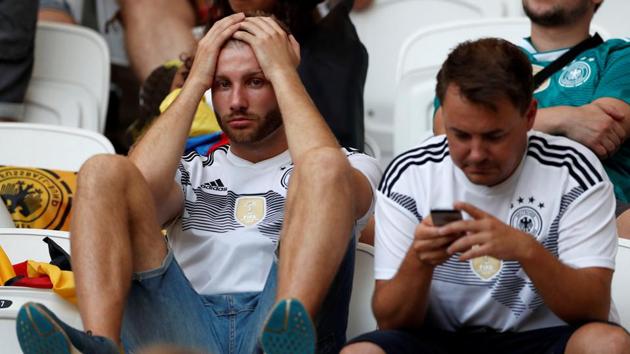<p>Germany fans in Berlin expressed their frustration and disappointment after Joachim Loew's side exited the FIFA World Cup 2018 at the group stage with a shock 2-0 defeat to South Korea on Wednesday, 27th June, 2018. Joachim Loew's side became the first Germany national football team to crash out of the tournament in the group stages since 1938. They also became the third successive defending World Cup champions to crash out of the tournament in the group stages. Their loss sparked massive celebrations in Mexico and even saw Mexican fans turn up outside the South Korean embassy in their country as a show of appreciation. (Video courtesy - SNTV)  </p>