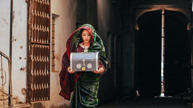 A Jaisalmer street in the film, Lost in Ganga(Photo courtesy: Liu Juan)