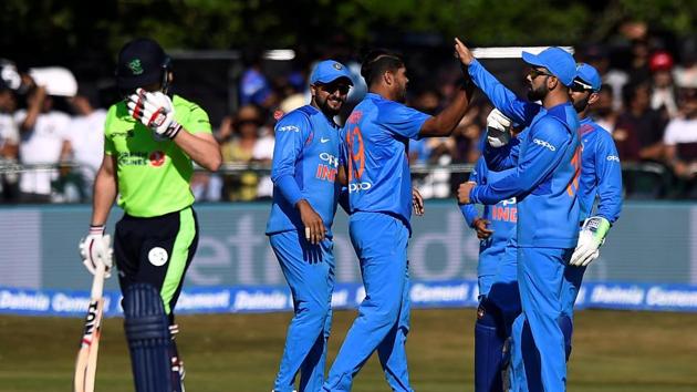 With the win India took the two-match T20 series against Ireland 2-0.(REUTERS)