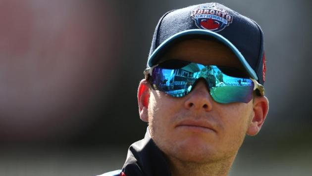 Steve Smith plays during his game at the GT20 Cricket Tournament in King City, Ontario, Canada on June 28, 2018.(REUTERS)