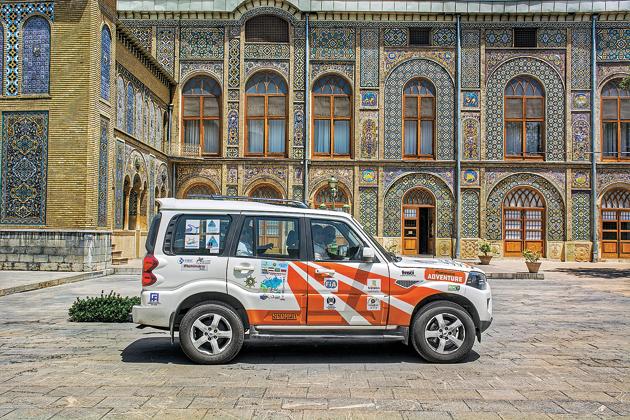 A Scorpio outside the Golestan Palace in Tehran, Iran A Scorpio outside the Golestan Palace in Tehran, Iran