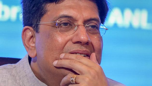 Union finance minister Piyush Goyal during a conference in New Delhi.(PTI File Photo)