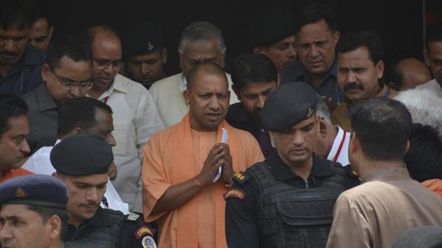 Uttar Pradesh chief minister Yogi Adityanath’s father, Anand Singh Bisht was admitted to the emergency unit of All India Institute of Medical Sciences (AIIMS) in Rishikesh on Friday. (HT File Photo) Uttar Pradesh chief minister Yogi Adityanath’s father, Anand Singh Bisht was admitted to the emergency unit of All India Institute of Medical Sciences (AIIMS) in Rishikesh on Friday. (HT File Photo)