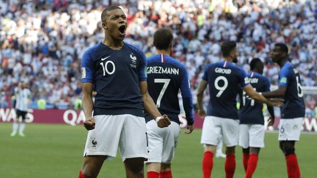 Kylian Mbappe guided France to victory over Argentina in the FIFA World Cup 2018 on Saturday. (AP)