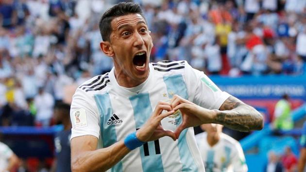 Angel Di Maria equalised in the 41st minute to make it 1-1 for Argentina. (REUTERS) Angel Di Maria equalised in the 41st minute to make it 1-1 for Argentina. (REUTERS)