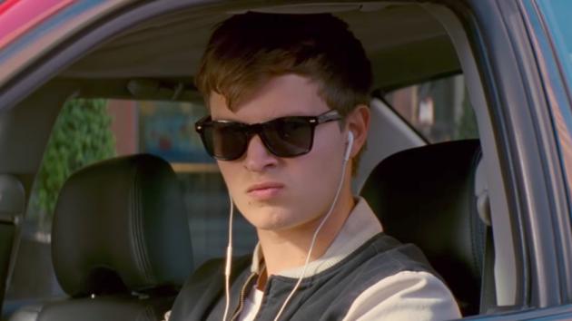 Ansel Elgort in a still from Baby Driver.