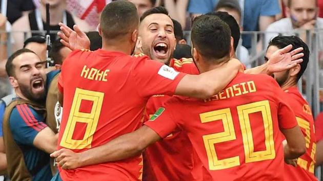 Sergio Ramos opened the scoring in the 11th minute. (Utpaal SORKKAR/HT Photo)