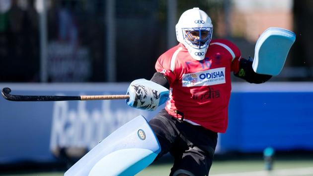 As the match entered the penalty shootout, PR Sreejesh thwarted Australia twice. (Hockey India) As the match entered the penalty shootout, PR Sreejesh thwarted Australia twice. (Hockey India)