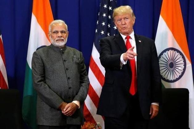 US President Donald Trump with India's Prime Minister Narendra Modi, Manila, The Philippines, November 13, 2017(REUTERS)