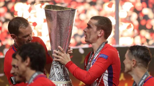 France’s Antoine Griezmann (right) is great friends with Uruguay’s Diego Godin. (REUTERS) France’s Antoine Griezmann (right) is great friends with Uruguay’s Diego Godin. (REUTERS)