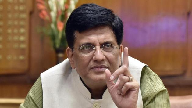 Union finance minister Piyush Goyal said that earlier, with all indirect taxes put together, they had 6.37 million assesses, but now, they have 11 million.(HT/File Photo)